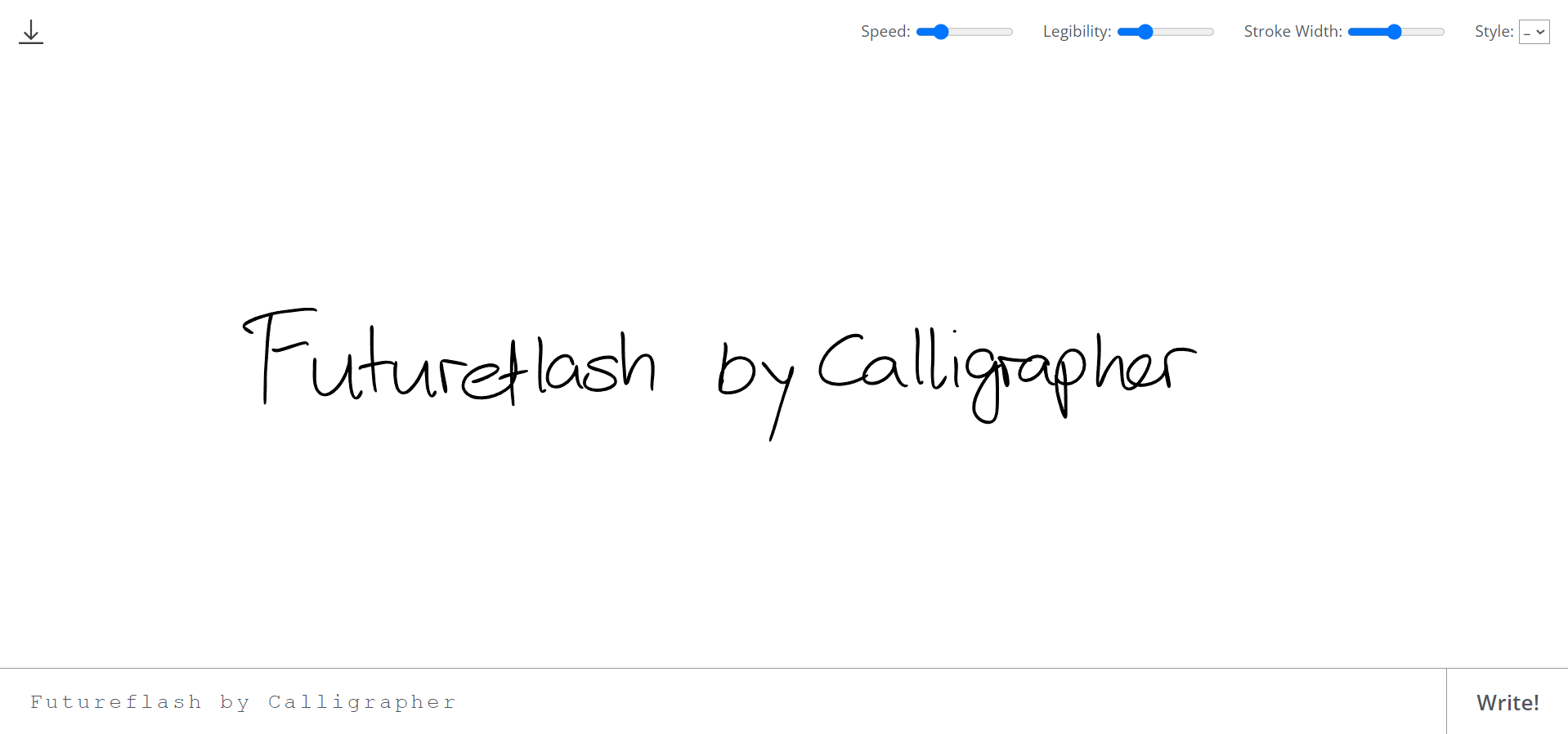 Calligrapher Ai Screenshot Startseite