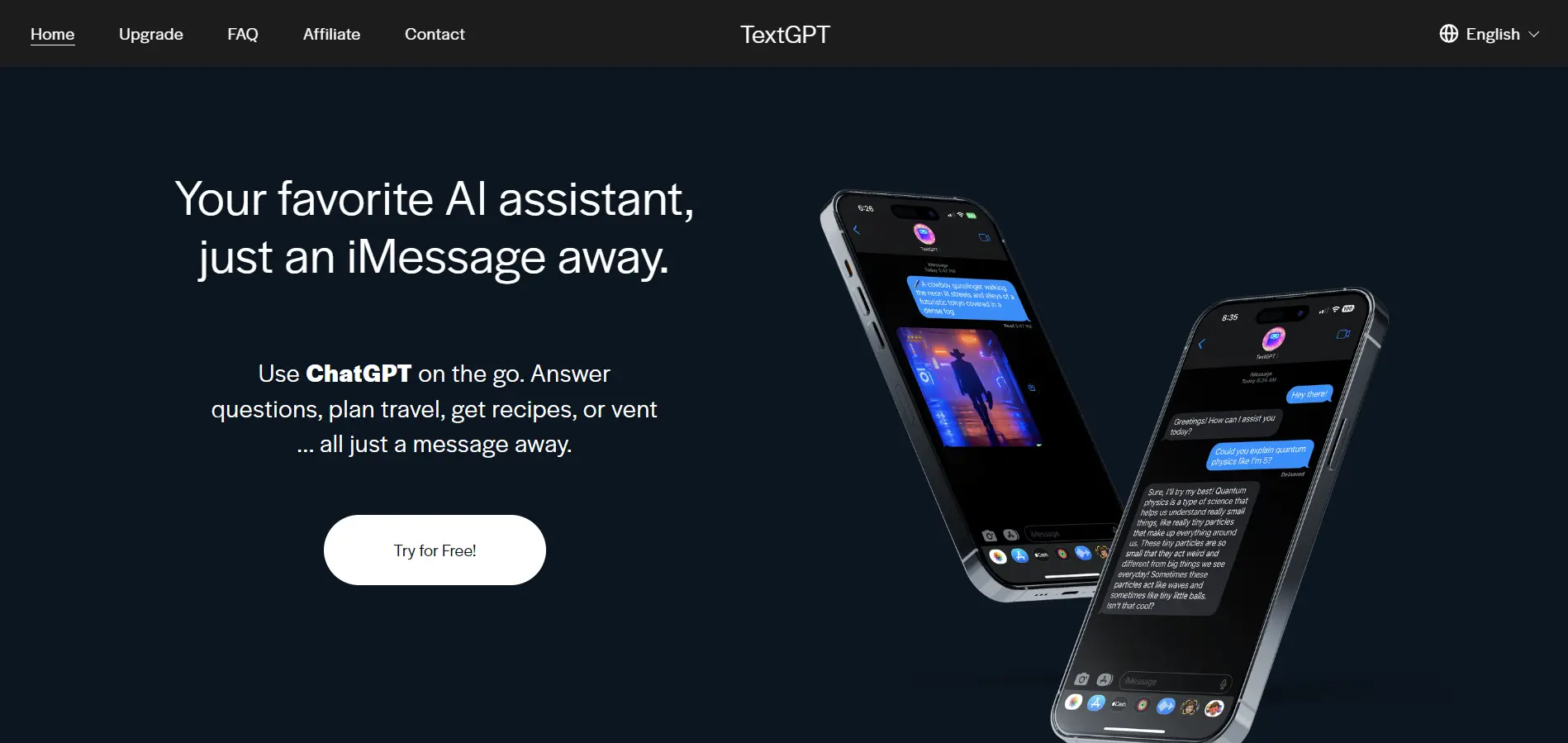 TextGPT Chat Startseite