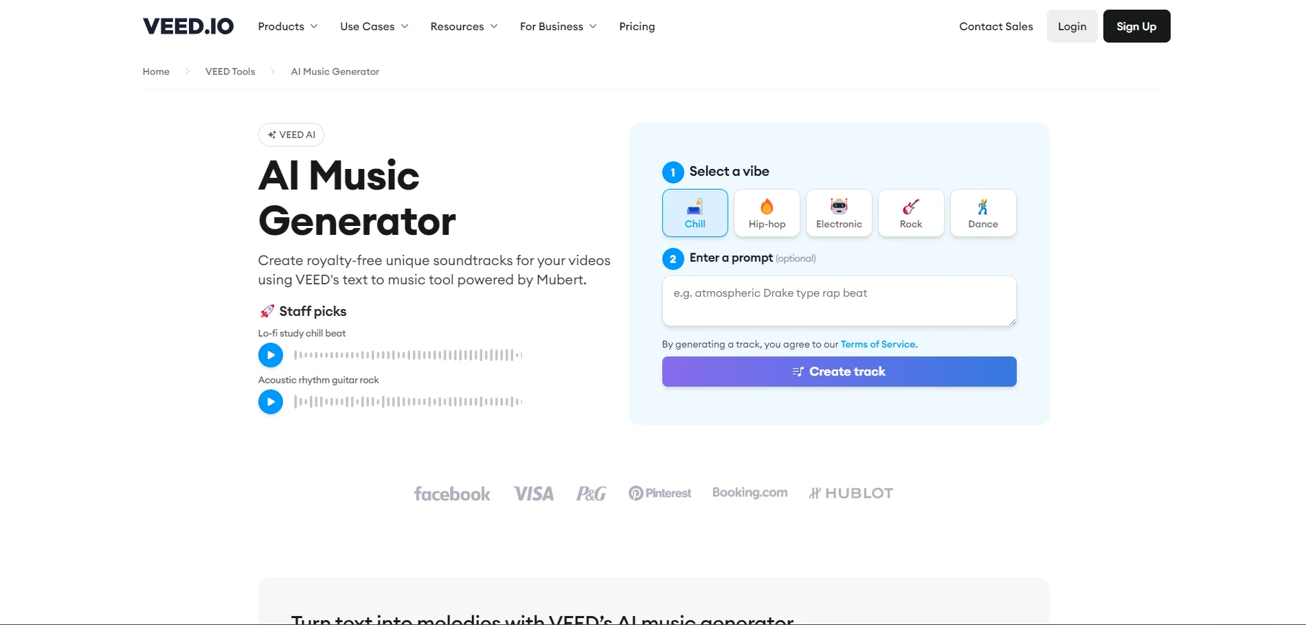 Veed.io AI Music Generator