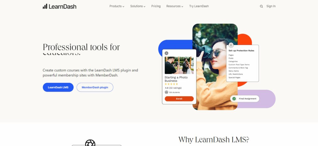 LearnDash Onlniekurs Plattform