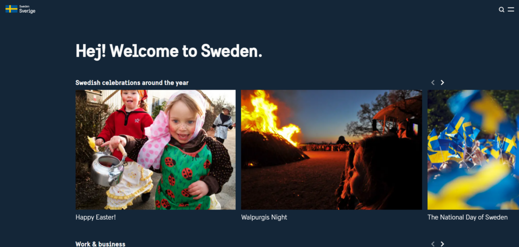 Die offizielle Website von Schweden sweden.se